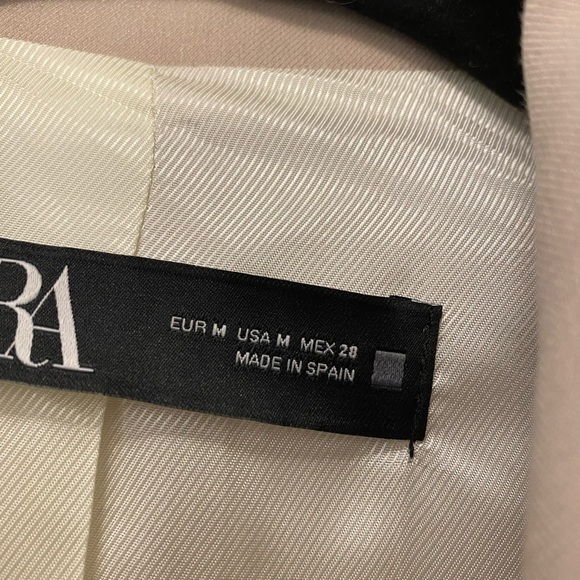 ZARA 2 piece Double breasted suit with Cigarette Pants - Picture 3 of 6